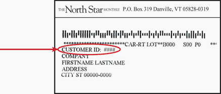 Customer ID location